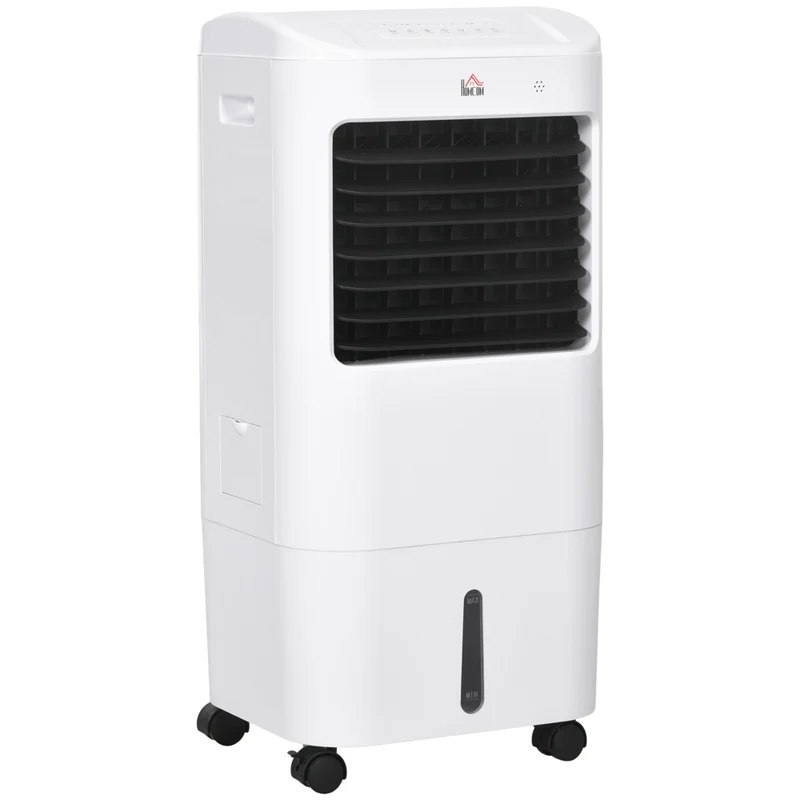 HOMCOM 31" Evaporative Air Cooler with 4 gal Water Tank - White