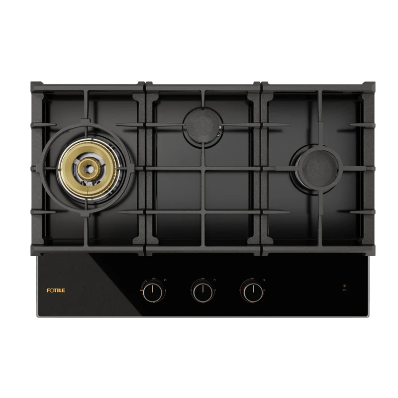 Fotile Tri-Ring Series Gas Cooktop - 30" - Black