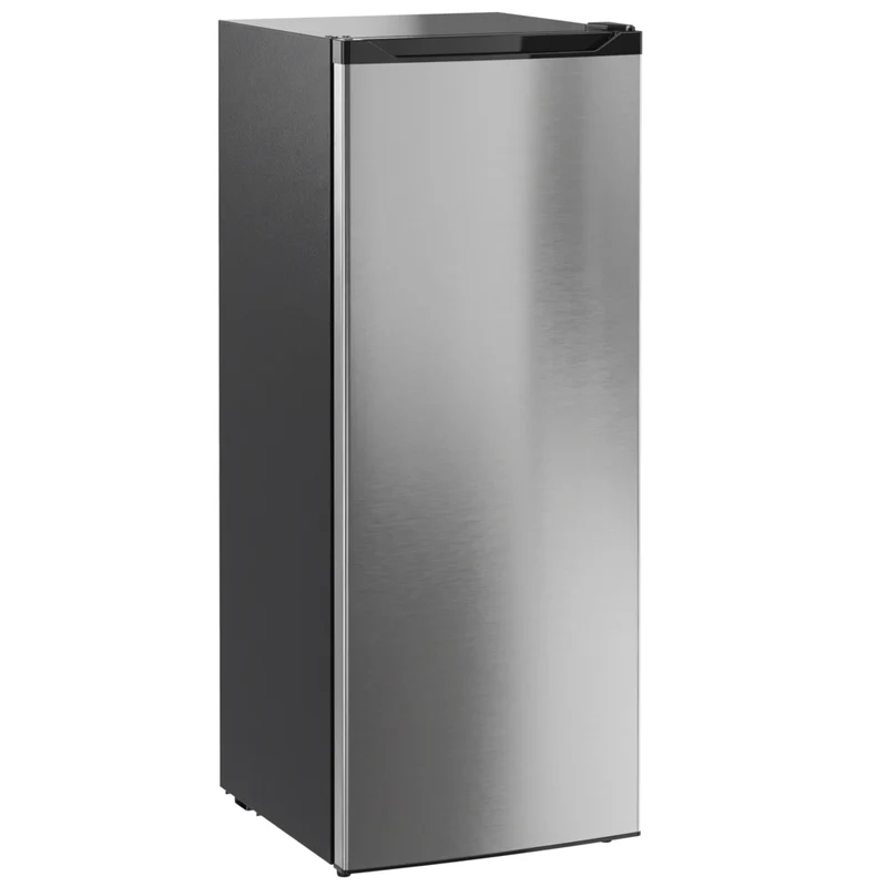 HOMCOM Compact Upright Freezer for Home - 7.0 cu. ft. - Silver