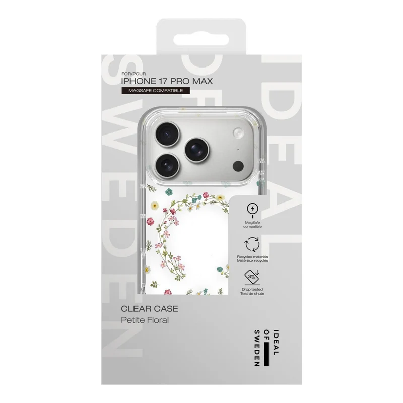 Ideal of Sweden Clear MagSafe Mid Case for iPhone 17 Pro Max - Floral