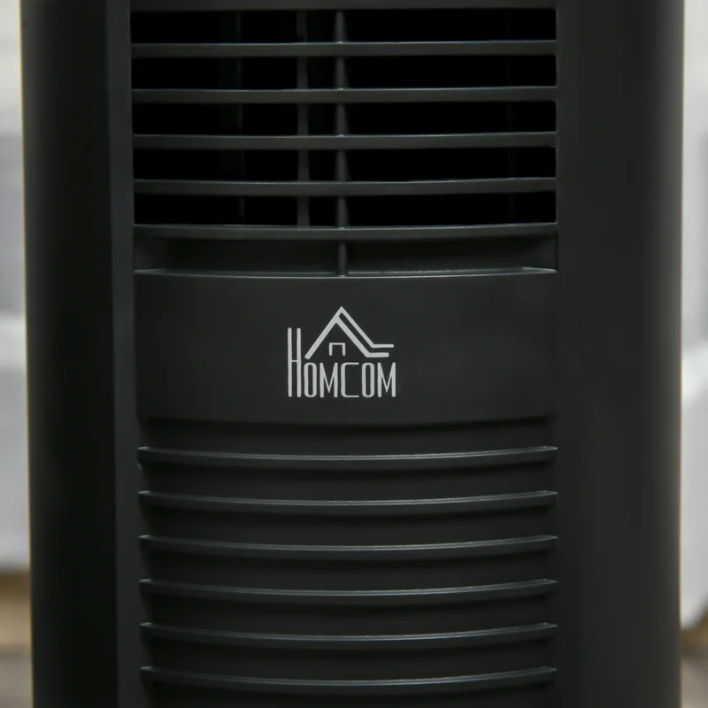 HOMCOM - Ventilateur tour autoportant 37,75 po H avec minuterie 3 vitesses et panneau à capteur LED - noir