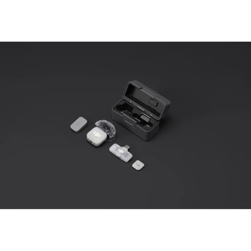 DJI - Kit microphone sans fil Mic Mini 2 avec émetteur, récepteur multiple et étui de chargement