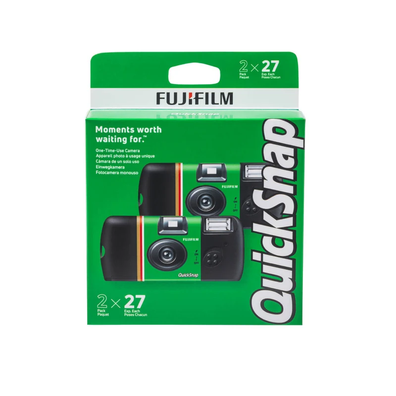 Fujifilm QuickSnap Flash 400 One-Time-Use Camera - 2 Pack