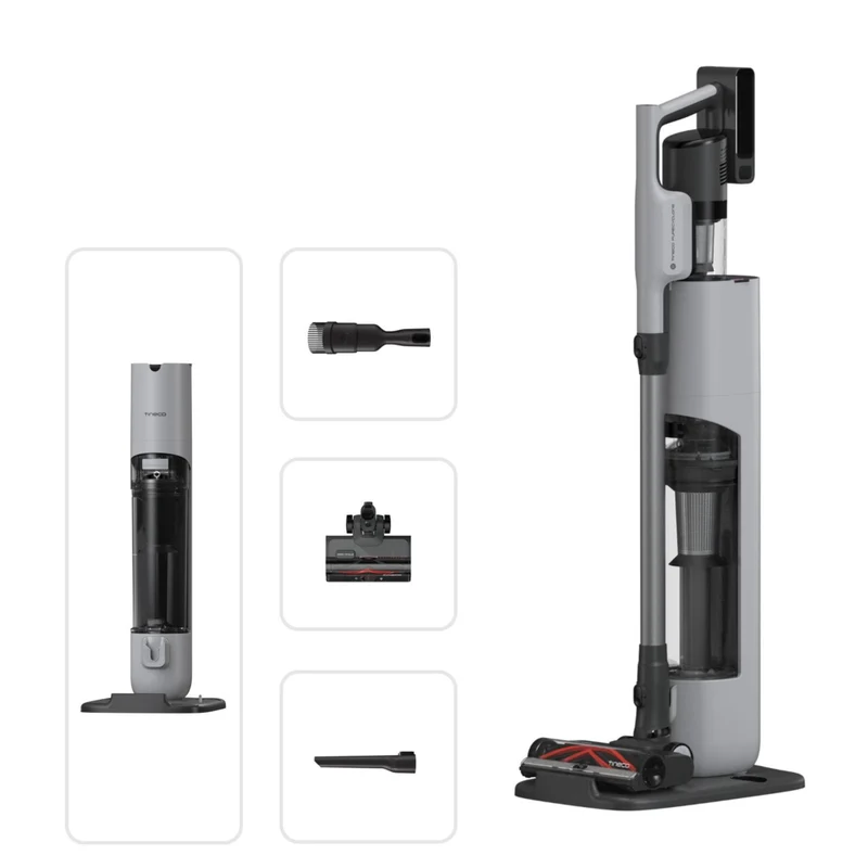 Tineco - Aspirateur à balai sans fil GO Station avec station de recharge et vidage automatique