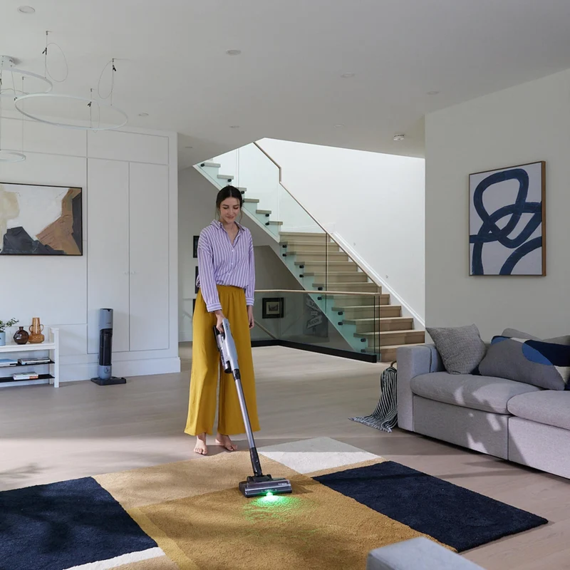Tineco - Aspirateur à balai sans fil GO Station avec station de recharge et vidage automatique