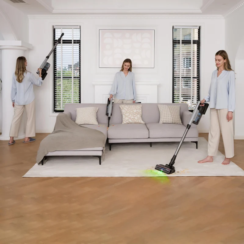 Tineco - Aspirateur à balai sans fil GO Station avec station de recharge et vidage automatique