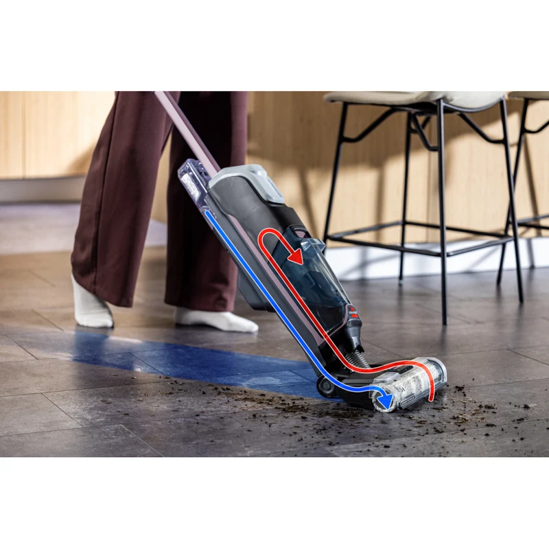 Bissell - Aspirateur et nettoyeur de plancher sans fil pour dégâts humides/secs CrossWave Edge Cordless de Paquet de
