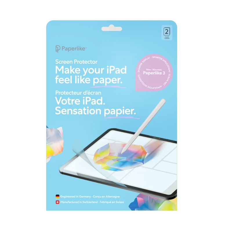 Paperlike - 3 Protecteur d'écran pour iPad Pro 11 po (2024) - Transparent