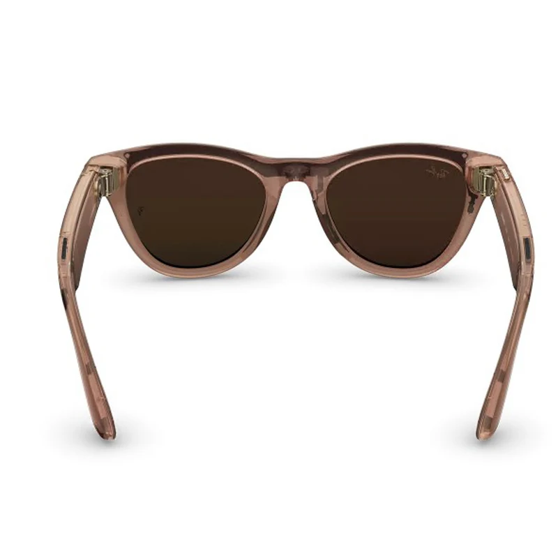 Ray-Ban Meta - Lunettes Skyler Gen 2 AI - Verres Transitions transparents/marrons - Monture pêche brillante