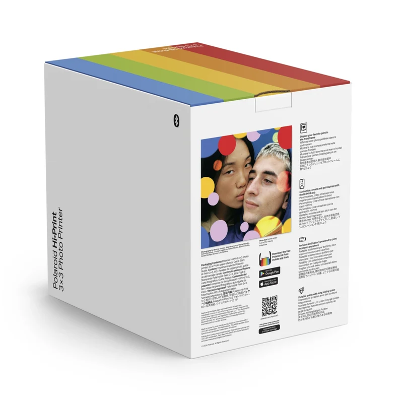 Polaroid - Imprimante photo de poche Hi-Print 3x3 avec 60 feuilles