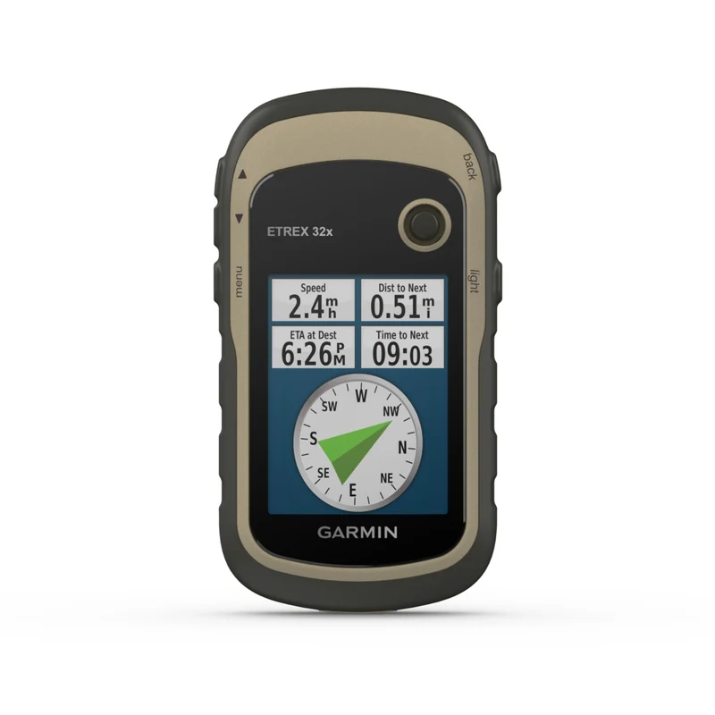 Garmin - GPS portable eTrex 32x robuste avec boussole et altimètre barométrique - Brun