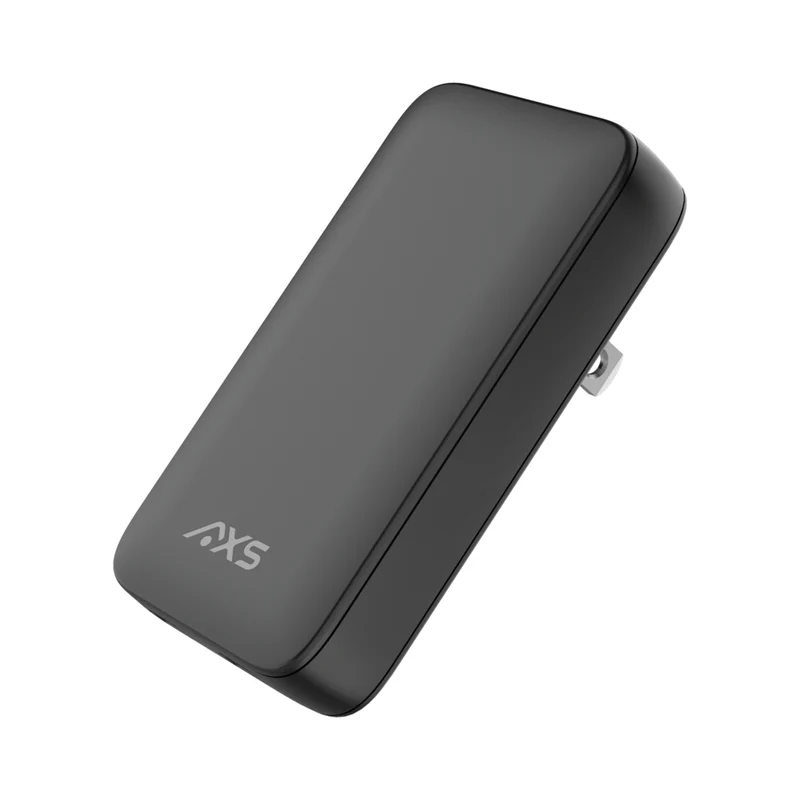 AXS - PROCharge Chargeur Mural Compact Double Port PD GaN - Noir