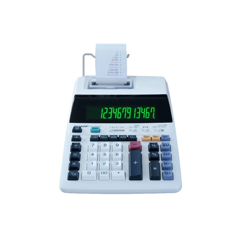 Sharp Printing Calculator - 12-Digits Extra Large Display