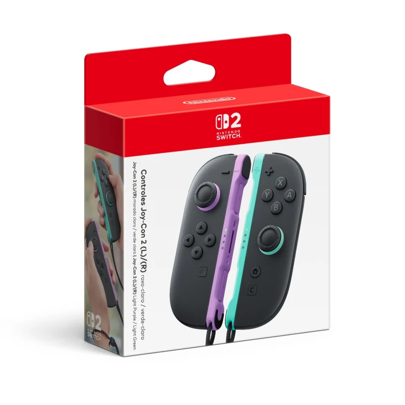 Nintendo - Switch 2 Joy-Con 2 (gauche/droite) - Violet clair / Vert pâle