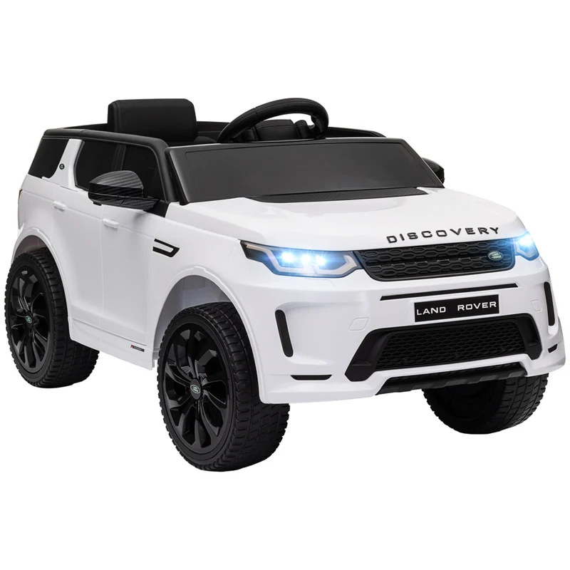 Qaba - Voiture RC électrique pour enfants sous licence Land Rover 12V - blanc