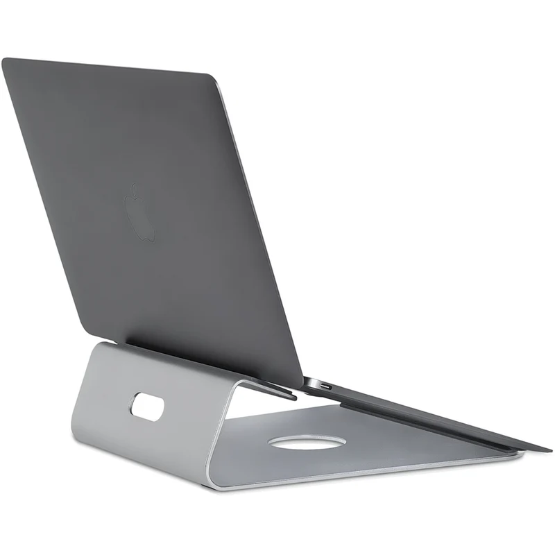Mount-It! Ergonomic Tilted Laptop Riser - Silver
