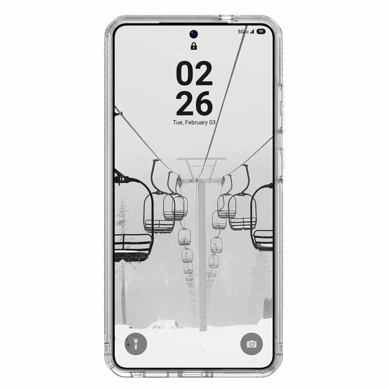 UAG Plyo Clear Cell Phone Case with Magnets for Galaxy S26 Ultra - Ice/Silver