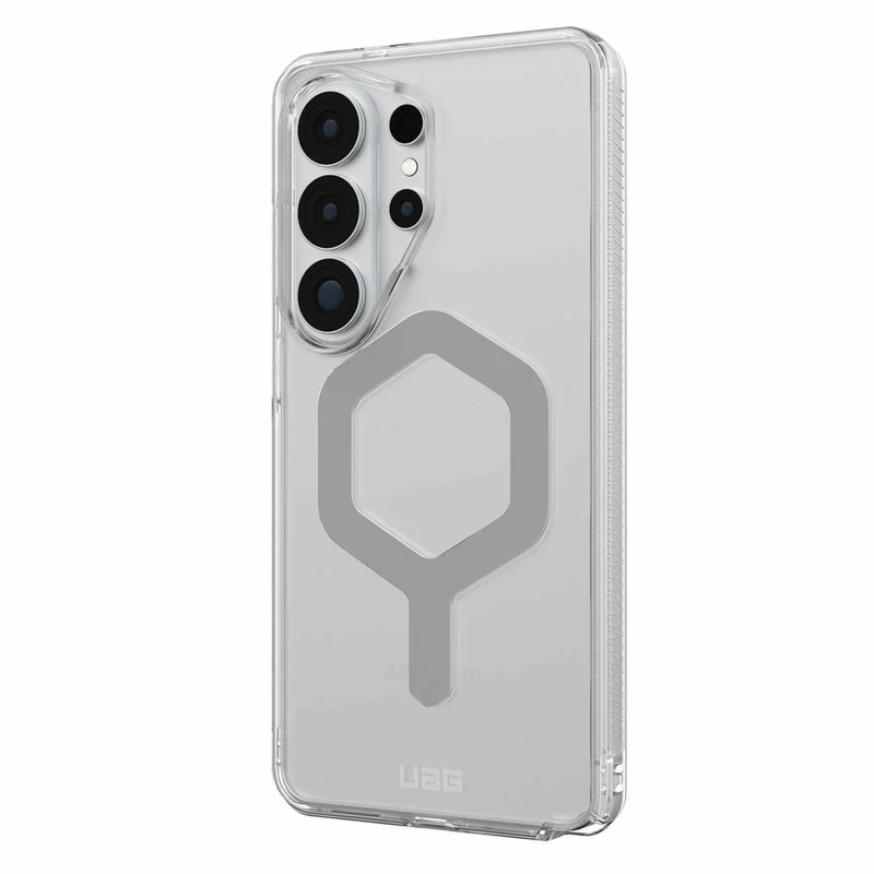 UAG Plyo Clear Cell Phone Case with Magnets for Galaxy S26 Ultra - Ice/Silver