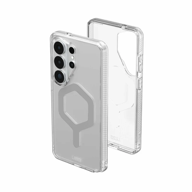 UAG Plyo Clear Cell Phone Case with Magnets for Galaxy S26 Ultra - Ice/Silver