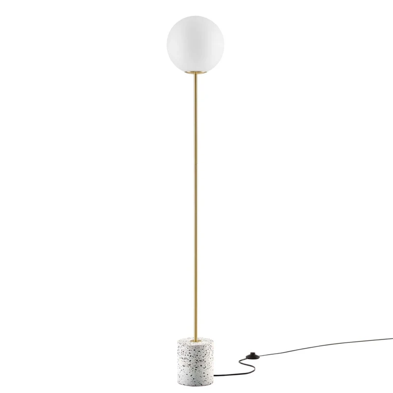 Modway Logic Terrazzo Floor Lamp - White