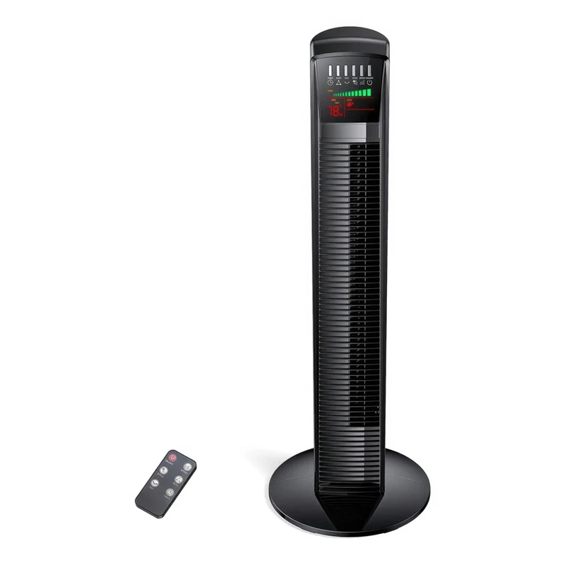 Ecohouzng - Ventilateur tour numérique avec mode automatique intelligent et télécommande – 34 po