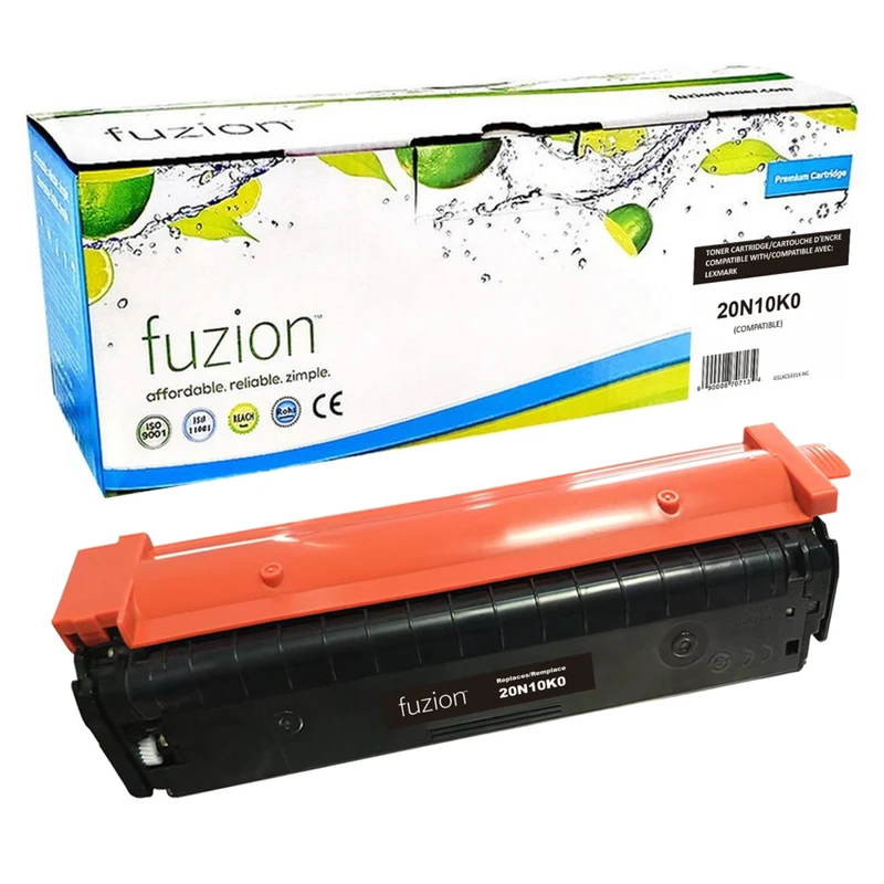 fuzion - Lexmark C331 (20N10K0) Cartouche de toner compatible - Rendement standard - Noir