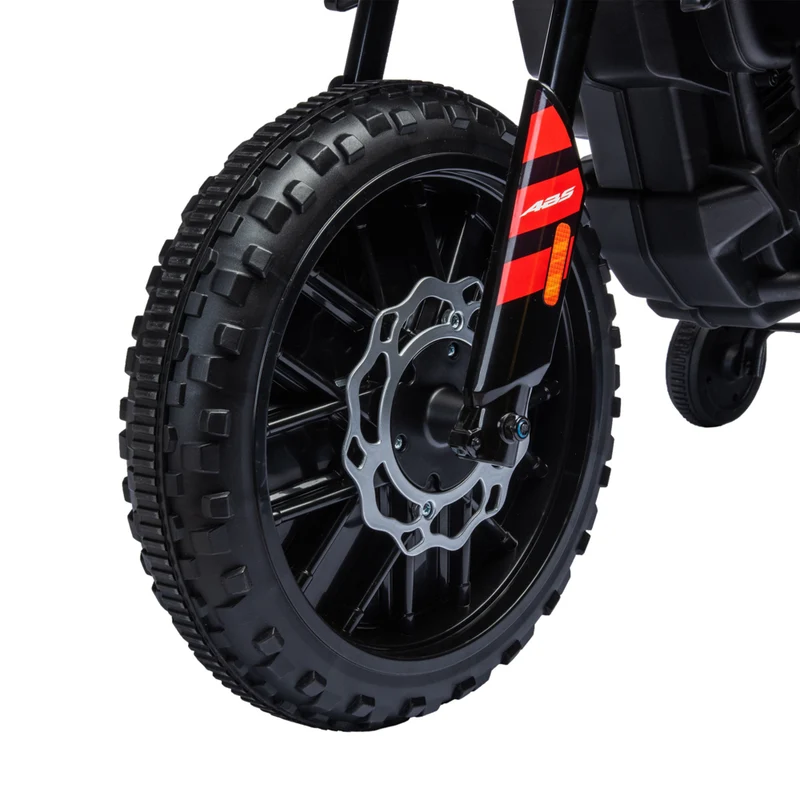 Qaba - Moto électrique pour enfants sous licence Aprilia 12V à batterie - rouge