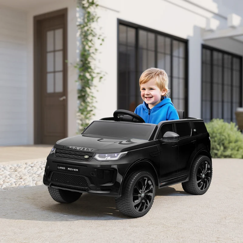 Qaba - Voiture RC électrique pour enfants sous licence Land Rover 12V - noir