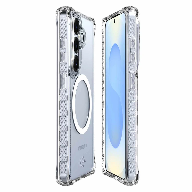 ITSKINS Hybrid_R Cell Phone Case with Magnets for Galaxy S26+ - Clear
