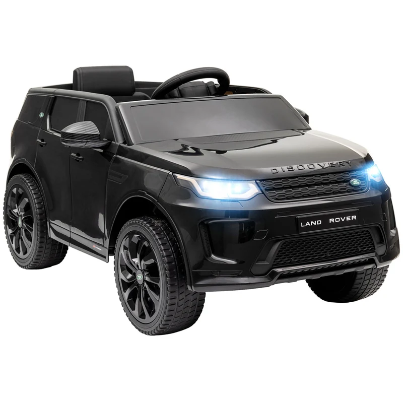 Qaba 12V Land Rover Licensed Kids Electric RC Car - Black