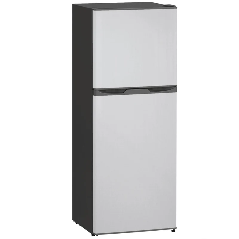 HOMCOM 4.6 cu ft Mini 2 Door Fridge with Freezer - Silver