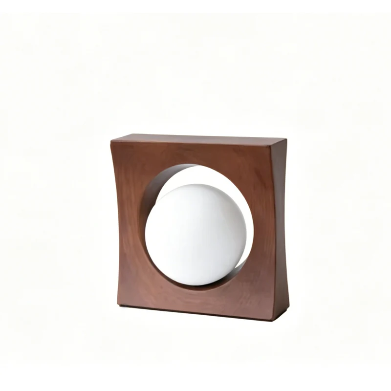 Moreover Luna Designer Table Lamp and Decorative Night Light - Brown
