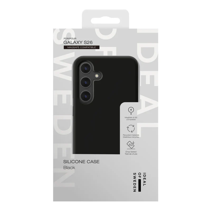 Ideal of Sweden Magnetic Silicone Case for Samsung Galaxy S26 - Black