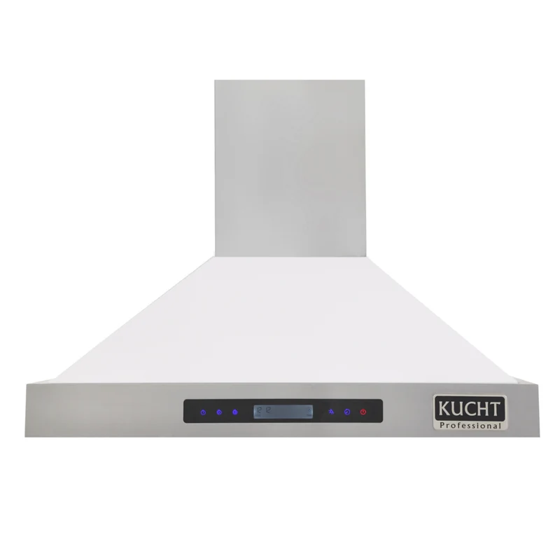 KUCHT KRH3615-W 36 po Hotte murale professionnelle - 900 CFM - Acier inoxydable/Blanc