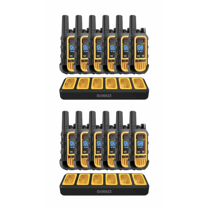 Dewalt - Radios Heavy Duty 12 DXFRS300 avec 2 chargeurs à 6 ports