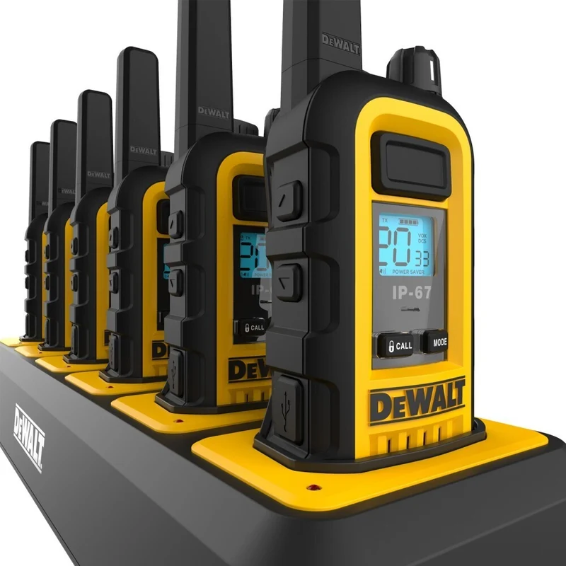 Dewalt - Radios Heavy Duty 12 DXFRS300 avec 2 chargeurs à 6 ports