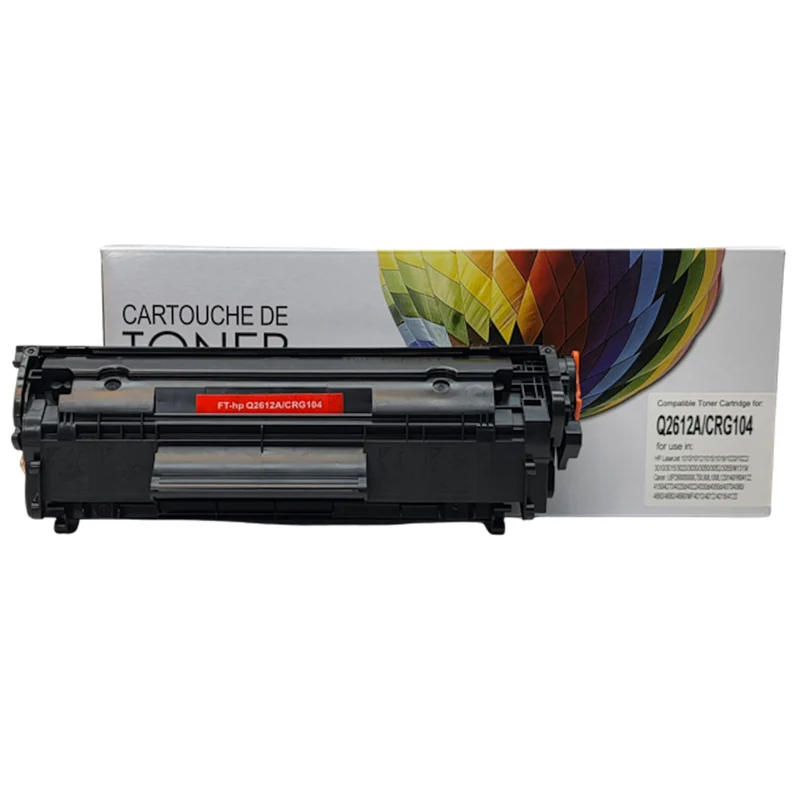 Balloon Brand - Cartouche de toner compatible HP Q2612A/104 - Noire