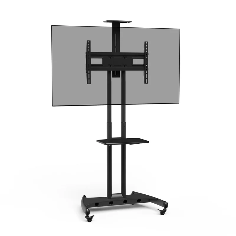 Kanto - Chariot de téléviseur mobile avec plateau pour clavier et étagère pour caméra - Écran de 40 à 70 po