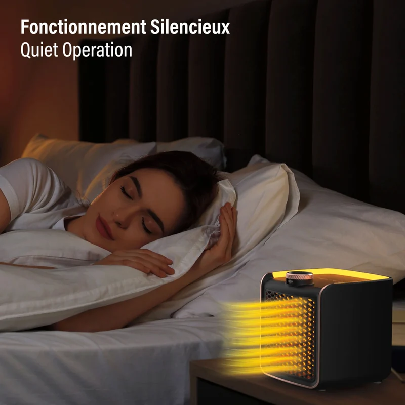 Handy Heater - Chauffage d'appoint électrique portable en céramique à chaleur instantanée de 1200 W