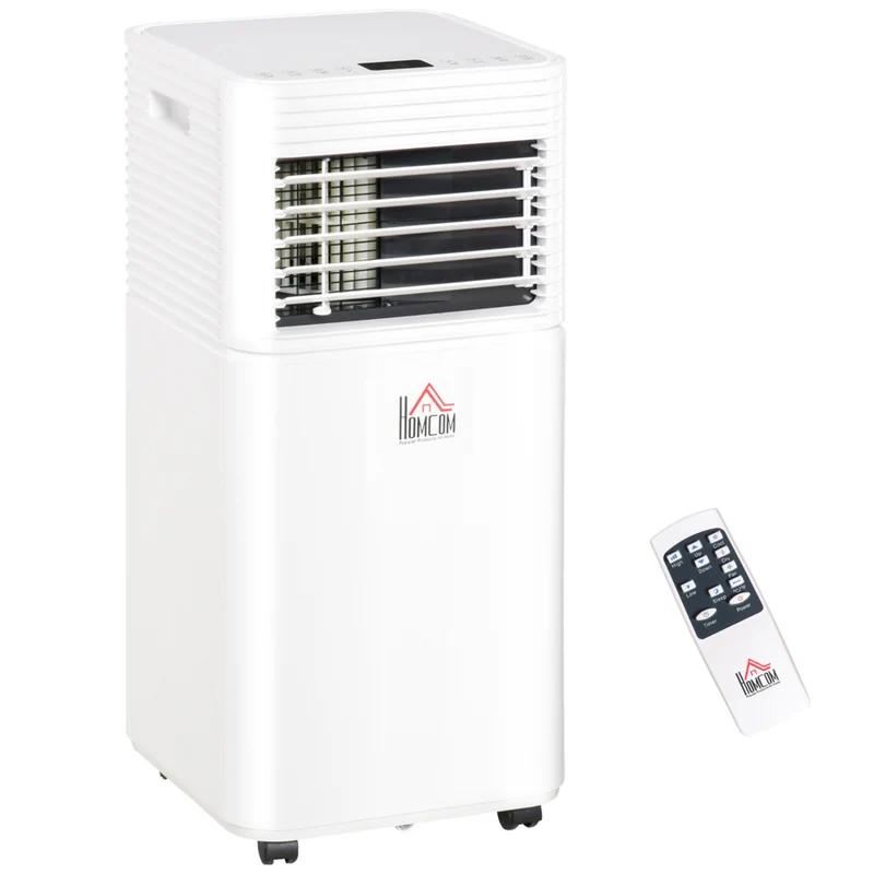 HOMCOM 8000 BTU Quiet Air Conditioner with Remote Control - White
