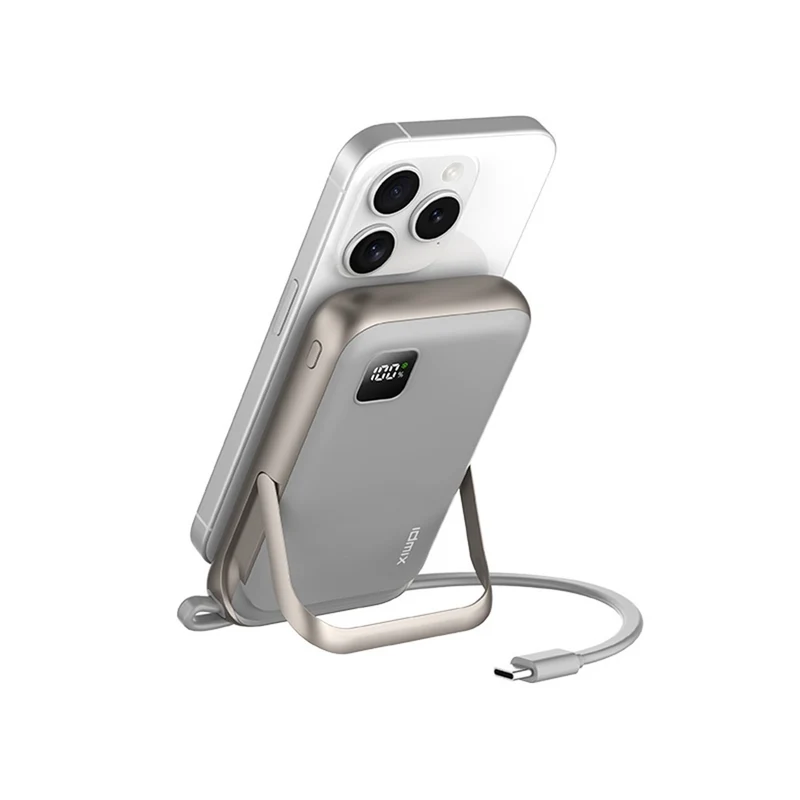 Idmix Q10 Pro III Magnetic Wireless Power Bank - Grey