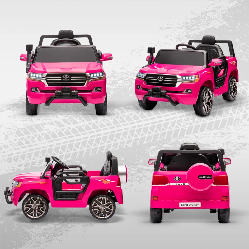 Qaba - Voiture RC électrique pour enfants Toyota sous licence 12V - rose