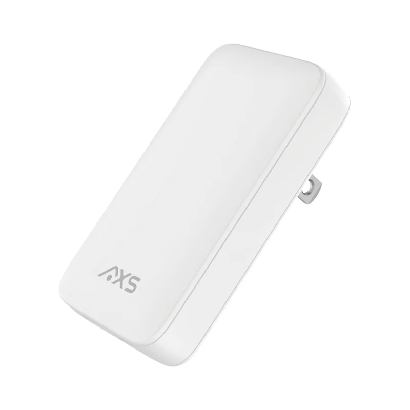 AXS - PROCharge Chargeur Mural Compact Double Port PD GaN - Blanc