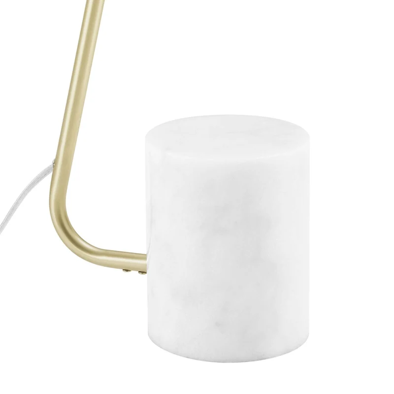 Modway - Ayla Base en marbre Lampe sur pied, Laiton en satin