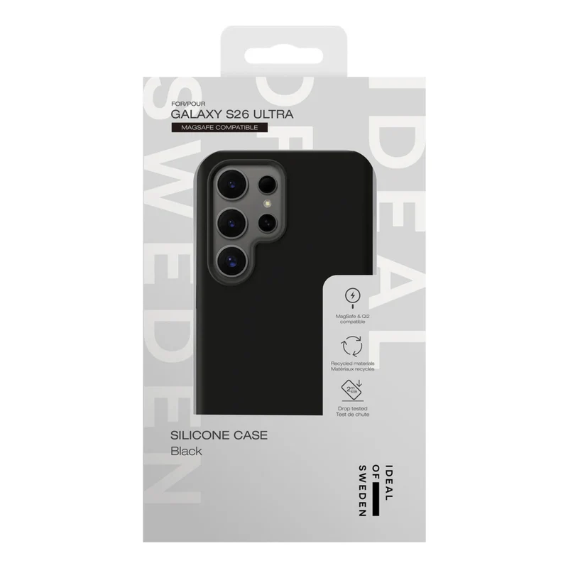 Ideal of Sweden Magnetic Silicone Case for Samsung Galaxy S26 Ultra - Black
