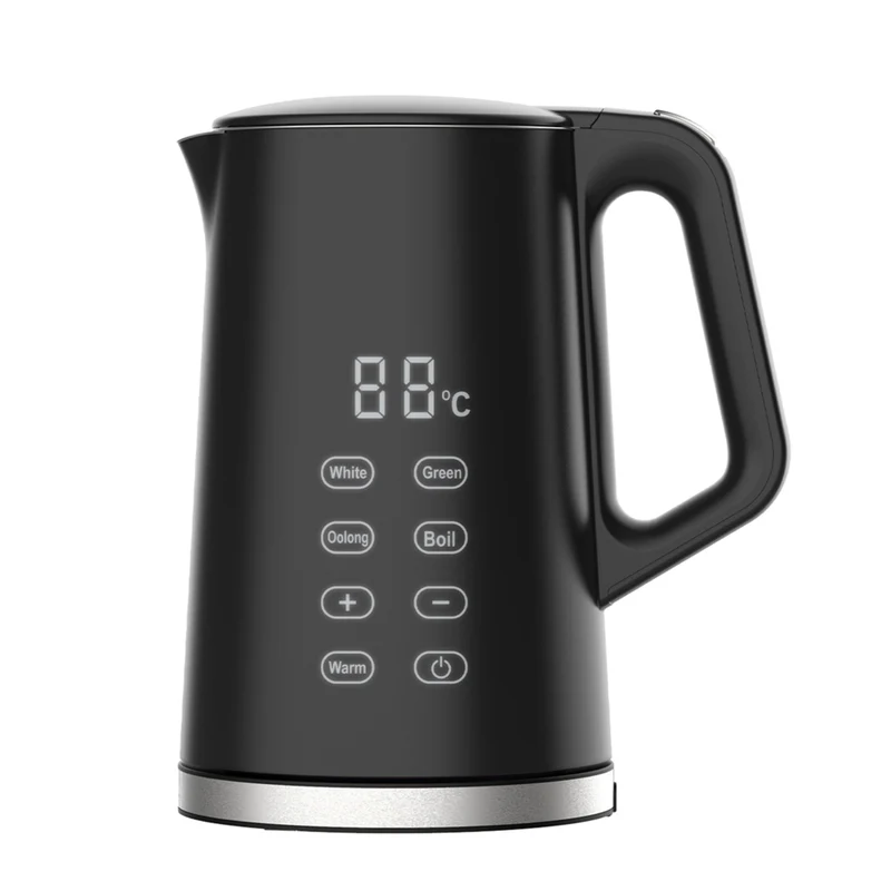 JS Gourmet 1.7 L LED Smart Digital Electric Kettle - Black