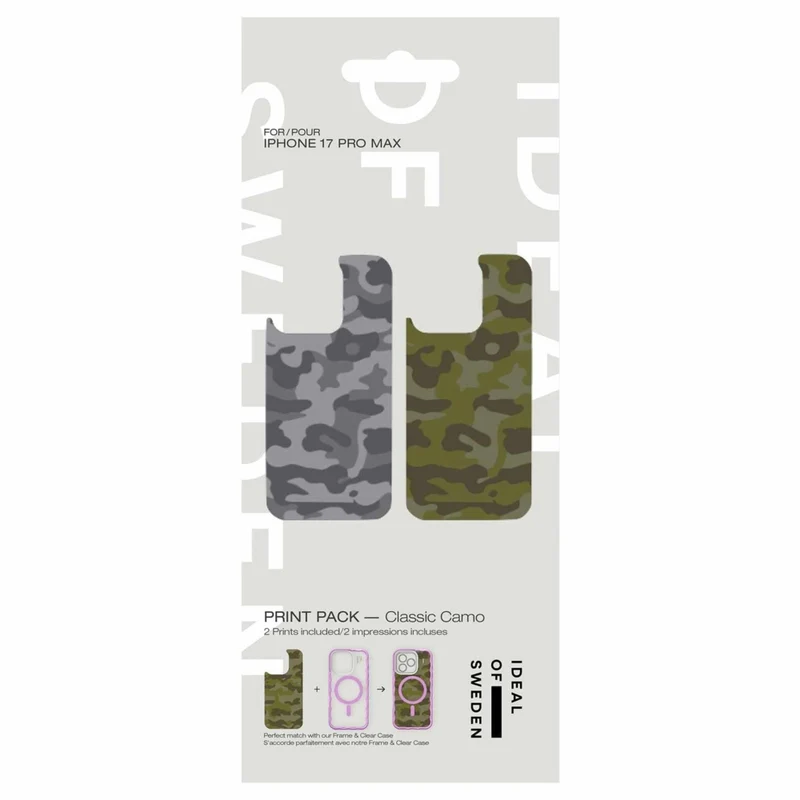 Ideal of Sweden Print Pack for iPhone 17 Pro Max - Classic Camo
