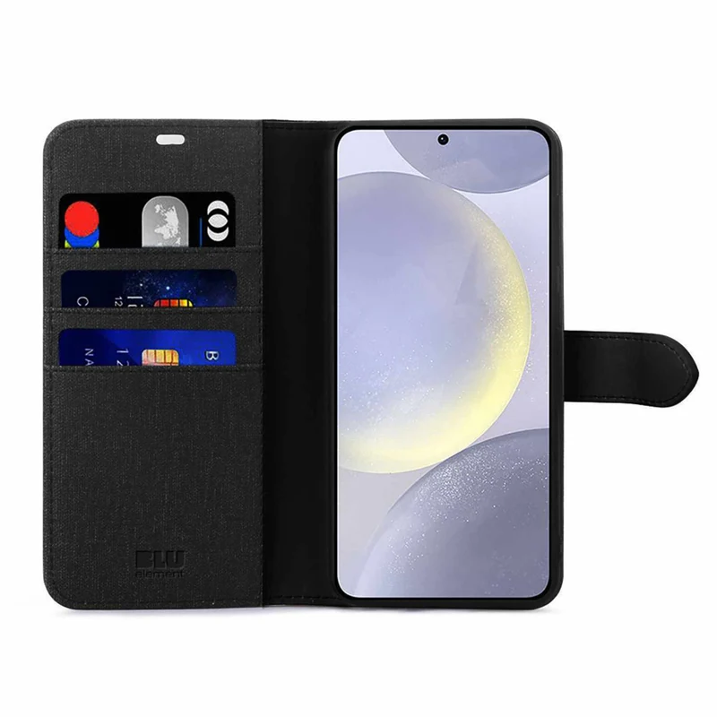 Blu Element Folio 2-in-1 Case for Galaxy S25 Edge - Black
