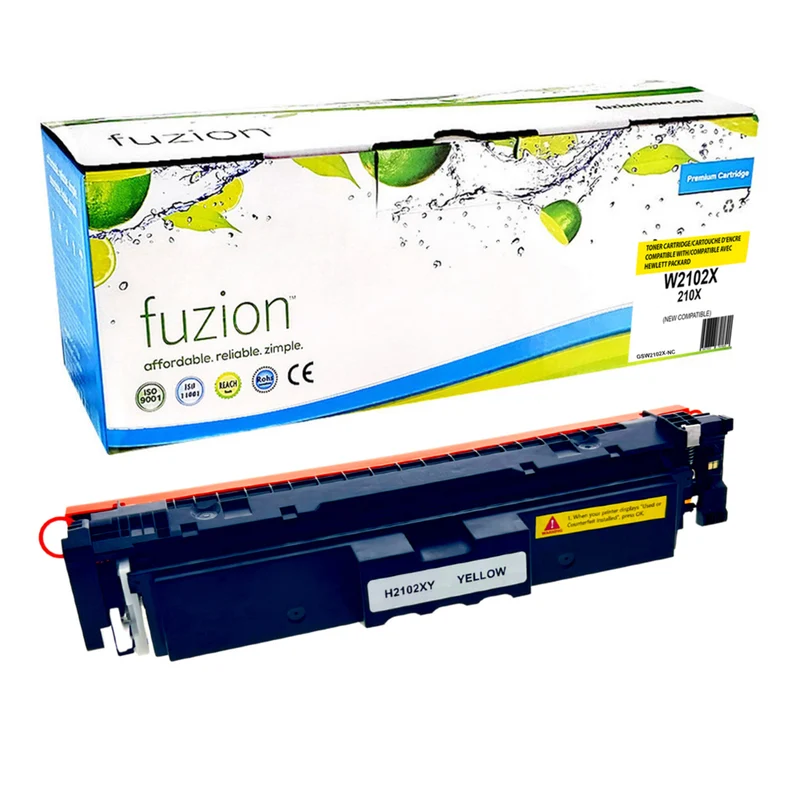 fuzion - HP 210X (W2102X) Cartouche de toner compatible - Haut Rendement - Jaune