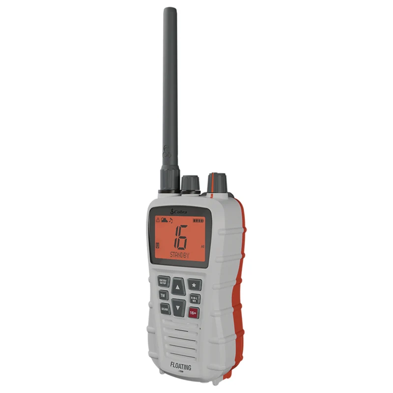 Cobra - Radio VHF portable marine Bluebound 350 - Blanche/Orange